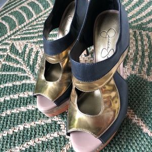 Jessica Stimson open toe heels